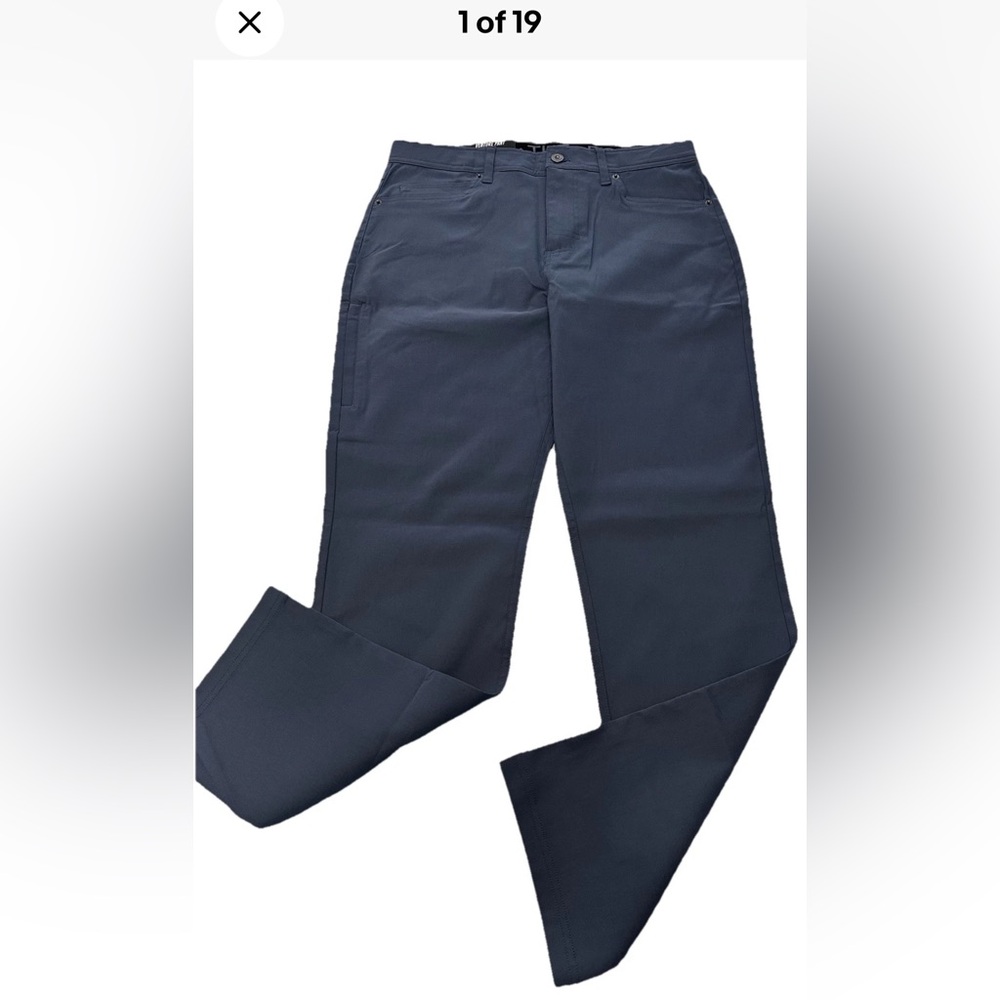 GERRY Mens 32x32 Blue Venture Commuter Relaxed Fit Pants Comfort Waistband
